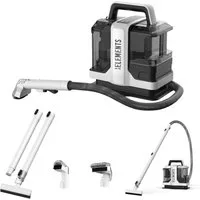 KB Elements Wasch-Sauger Teppichreinigungsgerät, Polsterreiniger gerät, Waschsauger, ELK223VSW, 750,00 W, Beutellos, Fenster- und Fliesenaufsatz, 750 Watt, 5 Meter Kabellänge