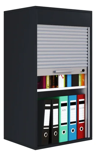 VCM Aktenschrank "Holz Büroschrank Aktenschrank Rollladen Aktos L" 1 Stk. tlg.