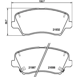 Hella Bremsbel?ge vorne Hyundai I30 Kia Ceed Cerato Pro