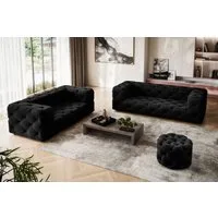 Home affaire 3-Sitzer FOLLINA, 3-Sitzer Sofa mit klassischer Chesterfield-Knopfheftung