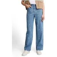 TOM TAILOR Denim Weite Jeans mit Allover-Stickereien