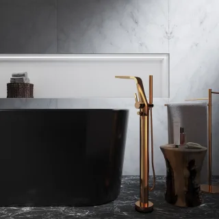Steinberg Freistehende Wanne/Brause -Armatur, mit Umsteller, Handbrause, rose gold, 260.1162RG 2601162RG