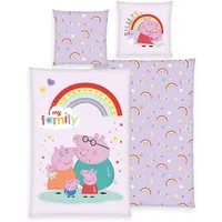 Peppa Pig Wendebettwäsche Peppa Pig, Flanell, 2 teilig, mit fröhlichem Design