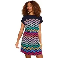 Love & Roses Minikleid Love & Roses Rundhals-T-Shirt-Minikleid, Regular (1-tlg)