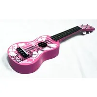 MSA Ukulele Sopranukulele Hawaii Motiv Blumenmuster Nylonsaiten bunt