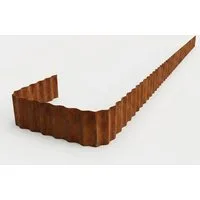 Dekoleidenschaft Beetbegrenzung "Rost" Metall 500x14 cm, Beeteinfassung 5 m, Beetumrandung, Rasenkante, für Beet & Garten
