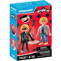 Playmobil® Miraculous: Adrien & Cat Noir (71337), Miraculous Konstruktions-Spielset, (11 St), Made in Europe
