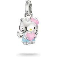 THOMAS SABO Charm-Einhänger THOMAS SABO ♡ Hello Kitty Charm Engel-Design - Connect, Emaille