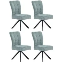 Jockenhöfer Gruppe Drehstuhl Becky (Set, 4 St) (Set, 4 St), Inklusive Drehfunktion (360), Taschenfederkern, bis 150kg belastbar
