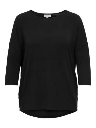 ONLY CARMAKOMA - CARLAMOUR 3/4 TOP JRS NOOS Black - Gr. - 44