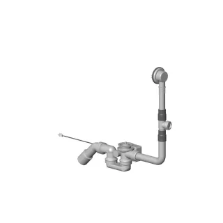 Dornbracht Ablaufgarnitur mit Überlauf Ersatzteile 04110105701 124 x 800 x 425 mm 0411010570190