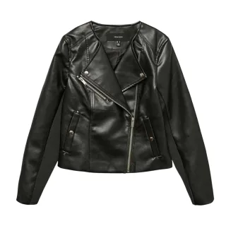 Vero Moda - Bikerjacke für Damen, Kunststoff (Schwarz)