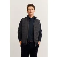 bugatti Sweatweste Regular Fit mit Stehkragen aus einem Baumwollmix