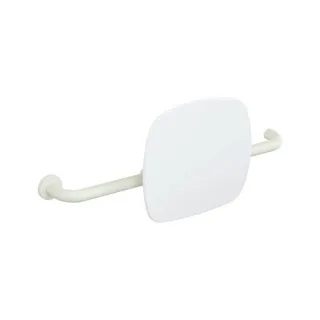 Hewi 801 Rückenstütze 801.51B9261L99 Wandabstand 150mm, Ausführung links, matt, Lehne signalweiß, reinweiß