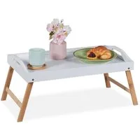 relaxdays Tabletttisch Klappbares Betttablett