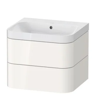 Duravit Happy D.2 Plus c-shaped Set wandhängend Weiß Hochglanz 575x490x480 mm - HP4345N2222 HP4345N2222