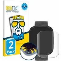 BROTECT Displayschutzfolie Fullscreen Schutzfolie für Levowatch Doitx 3, 2 Stück, Displayschutz Folie Fullcover Klar Transparent