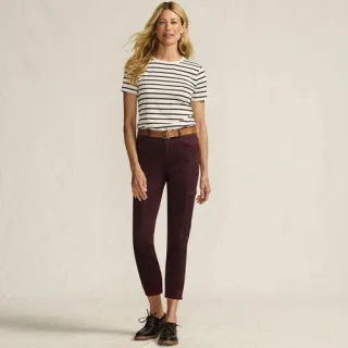 7/8-Cargohose aus Lyocell-Mischung Mid Waist für Damen, Damen, size: regular, Gelb, Baumwolle/Baumwoll-Mischung, by Lands' End