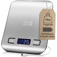 Lebenlang Küchenwaage Digitale Küchenwaage - Präzise - Bis 10kg - Lebensmittelwaage