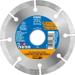 PFERD TOOLS Diamant-Trennscheibe DS PSF für Stein und Beton - 68300044