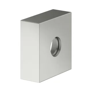Keuco Verlängerungs-Rosette eckig f. 59545, Edelstahl-finish, Höhe 25 mm, 59545060282 59545060282