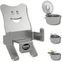 KDR Produktgestaltung Kochtopf Topfdeckelhalter Überkochschutz Deckel Halter Heber Ablage Kochlöffel, (1-tlg), 1x Halter