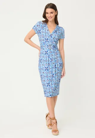 Olsen - Dress Jersey Short (till 105cm) bay blue - Gr. - 38