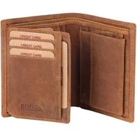 Benthill Geldbörse Herren Echt Leder Geldbeutel RFID Männer Portemonnaie Slim Portmonee, RFID-Schutz Kartenfächer Münzfach