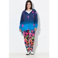 Angel of Style Sweatjacke Sweatjacke A-Linie Smiley-Muster Kapuze