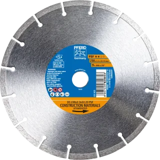 PFERD TOOLS Diamant-Trennscheibe DS PSF für Stein und Beton - 68300039