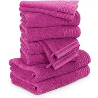 Möve Handtuch Set New Classic, Walkfrottier (10-St), Waschhandschuhen, Gäste-, Hand- und Duschtüchern, 100% Baumwolle