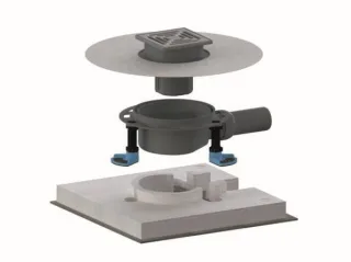 Dallmer Bodenablauf-Set DallDrain Select, DN 50, 120 x 120 mm, 517784 517784