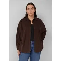 s.Oliver Langarmbluse Bluse Feincordbluse mit Hemdkragen