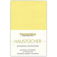 Traumschloss Betttuch Haustuch, 100% Baumwolle, Gummizug: ohne, (1 Stück), aus 100% Baumwolle, ohne Gummizug
