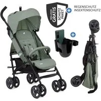 Joie Kinder-Buggy Nitro LX - Laurel, Sportwagen Reisebuggy mit Liegefunktion, Regenschutz & Getränkehalter
