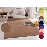 HANSE Home Teppich Fancy, rechteckig, Höhe: 7 mm, Kurzflor, Läufer, uni, gekettelt, Wohnzimmer, Schlafzimmer, Esszimmer