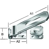 Vormann Verschluss-Überfalle VORMANN Sicherheits-Überfalle L 140mm, B 50mm, gerollt verzinkt