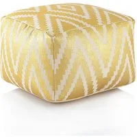 Amagohome Bodenkissen Kelim Sitzwürfel 50x50 H35cm Pouf Fußhocker Sitzhocker Bodenkissen Fuß