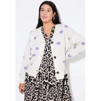 Studio Untold Strickjacke Strickjacke Oversize Shape Hearts