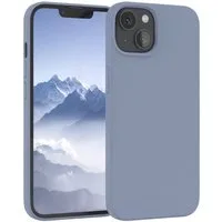 EAZY CASE Handyhülle Premium Silikon Case für Apple iPhone 13 6,1 Zoll, Hülle mit Kameraschutz Bumper Case stoßfest Handy Softcase Eis Blau