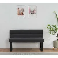 OTTO home Essbank Ivanna, schwarze Metallbeine, pflegeleichtem Webstoff Bezug, Breite 140 cm