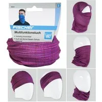 FISCHER Fahrrad Multifunktionstuch Multifunktionstuch Schlauchtuch Loop Lila, Schlauch-Schal Halstuch Bandana Outdoor Sport