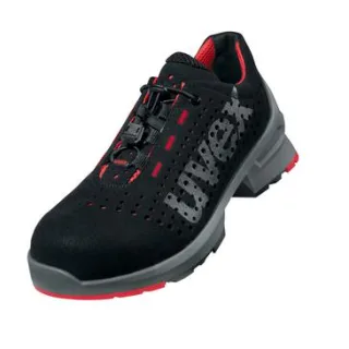 uvex 1 Sicherheitsschuh S1 Halbschuh gelocht schwarz/rot 48 - 8546948