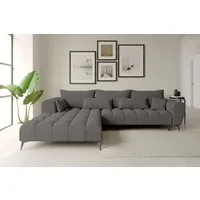 99rooms Ecksofa Ferrano, Sofa L-Form, Eckcouch, mit elektr. Sitztiefenverstellung, Bezug: Chenille EDEN