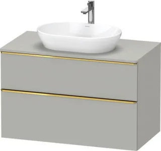 Duravit D-Neo Konsolenwaschtischunterbau wandhängend Betongrau Matt 1000x550x664 mm - DE496803407000 DE4968034070000