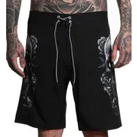 Sullen Clothing Boardshorts Blaq Skull Tattoo Schädel Spinne Badehose