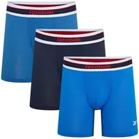 Reebok Trunk ANSELM (3er Pack) basic, bequem, weich, feuchtigkeitsregulierend, mit Logo, breiter Bund