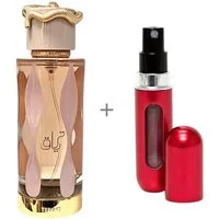 Lattafa Duft-Set Lattafa TERIAQ Eau de Parfum 100ml + Parfümzerstäuber (leer) Set