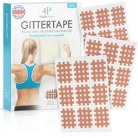 Health Press Kinesiologie-Tape Gittertape Cross Tape hautfreundliche Gitterpflaster (180-St) hohe Klebekraft, lange Haftdauer