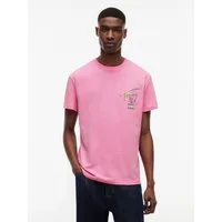 Tommy Jeans T-Shirt TJM REGULAR CITY SIGNATURE mit Tommy-Signatur-Logo auf dem Rücken